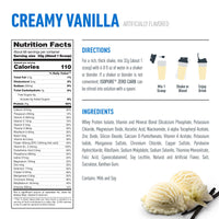 Thumbnail for Isopure Zero Carb 100% Pure Whey Isolate Protein Powder, Lactose Free, Gluten Free, With Vitamins, Creamy Vanilla, 25g Protein Per Serving, 4.5 Lbs, 66 Servings (Packaging May Vary)