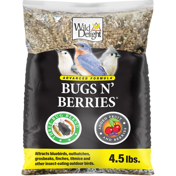 Wild Delight Advanced Formula Bugs N Berries Wild Bird Food 4.5 lbs