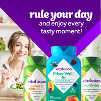 Thumbnail for Vitafusion Fiber Well Fit Gummies Supplement, 90 Count (Packaging May Vary)