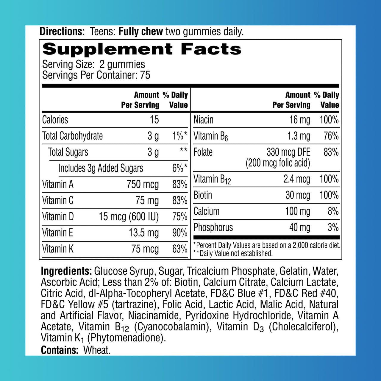 One A Day Teen Boy 150ct (Packaging May Vary)