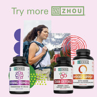 Thumbnail for Zhou Cran-Defense - Cranberry Pills for Women & Men, D Mannose with Cranberry Extract, 1000 mg D-Mannose Per Serving for Urinary Tract Health, Antioxidant Support - 60 Veggie Capsules