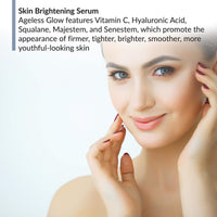 Thumbnail for BioTrust Ageless Glow Anti Aging Moisturizer, Skin Brightening Serum with Vitamin C and Hyaluronic Acid, Plant-Based, Naturally Derived Facial Serum (1 fl oz.)