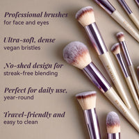 Thumbnail for BS-MALL Makeup Brush Set 18 Pcs Premium Synthetic Foundation Powder Concealers Eye shadows Blush Makeup Brushes with black case