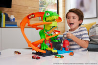 Thumbnail for Hot Wheels City T-Rex Blaze Battle & 1:64 Scale Die-Cast Toy Car