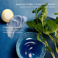 Thumbnail for TATCHA The Indigo Cleansing Balm | Gentle Moistuirizing Cleanser, Fragrance-Free, Buttery-Soft Balm that Melts to Gently Cleanse & Remove Makeup | 1.9 oz