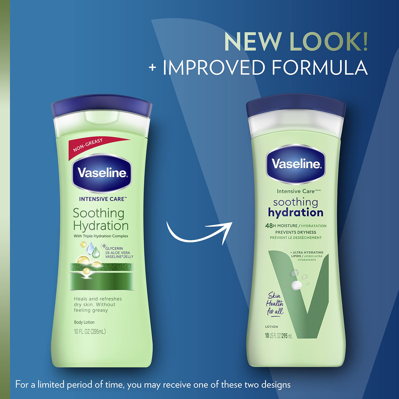 Vaseline Soothing Hydration 6-Pack – Intensive Care Moisturizing Hand and Body Lotion with Aloe, Ultra-Hydrating Lipids, 48 Hours of Moisture, 10 Oz Ea
