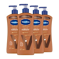 Thumbnail for Vaseline Intensive Care Body Lotion Cocoa Radiant 4 Count for Dry Skin Lotion Made with Ultra-Hydrating Lipids and Pure Cocoa Butter for a Long-Lasting, Radiant Glow 20.3 Oz