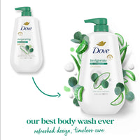 Thumbnail for Dove Body Wash with Pump Invigorate Aloe & Eucalyptus For 24hr Lotion-Soft Skin Moisturizing Skin Cleanser with No Sulfates No Parabens 30.6 Oz