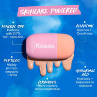 Thumbnail for Kosas DreamBeam Mineral Sunscreen SPF 40 - Smooth Liquid Sun Protection for Face - Lightweight Makeup Base w/Hyaluronic Acid, Ceramides & Peptides - Subtle Radiant Finish, Original, 40 ml