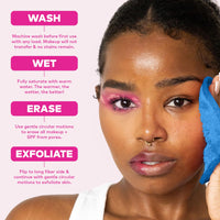 Thumbnail for The Original MakeUp Eraser PRO, Effortlessly Remove All Makeup Using Only Water, Including Waterproof Mascara, Eyeliner, Foundation, Lipstick, Sunscreen,and More! Berry Blue, 1ct
