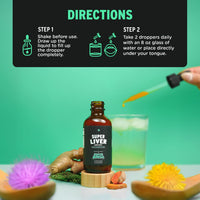 Thumbnail for SuperBonsai Super Liver Support with Milk Thistle - All Natural Liver Cleanse Detox & Repair Aid - Doctor-Formulated Liver Supplement - Liquid Herbal Supplements for Liver Health - 1 Month Supply
