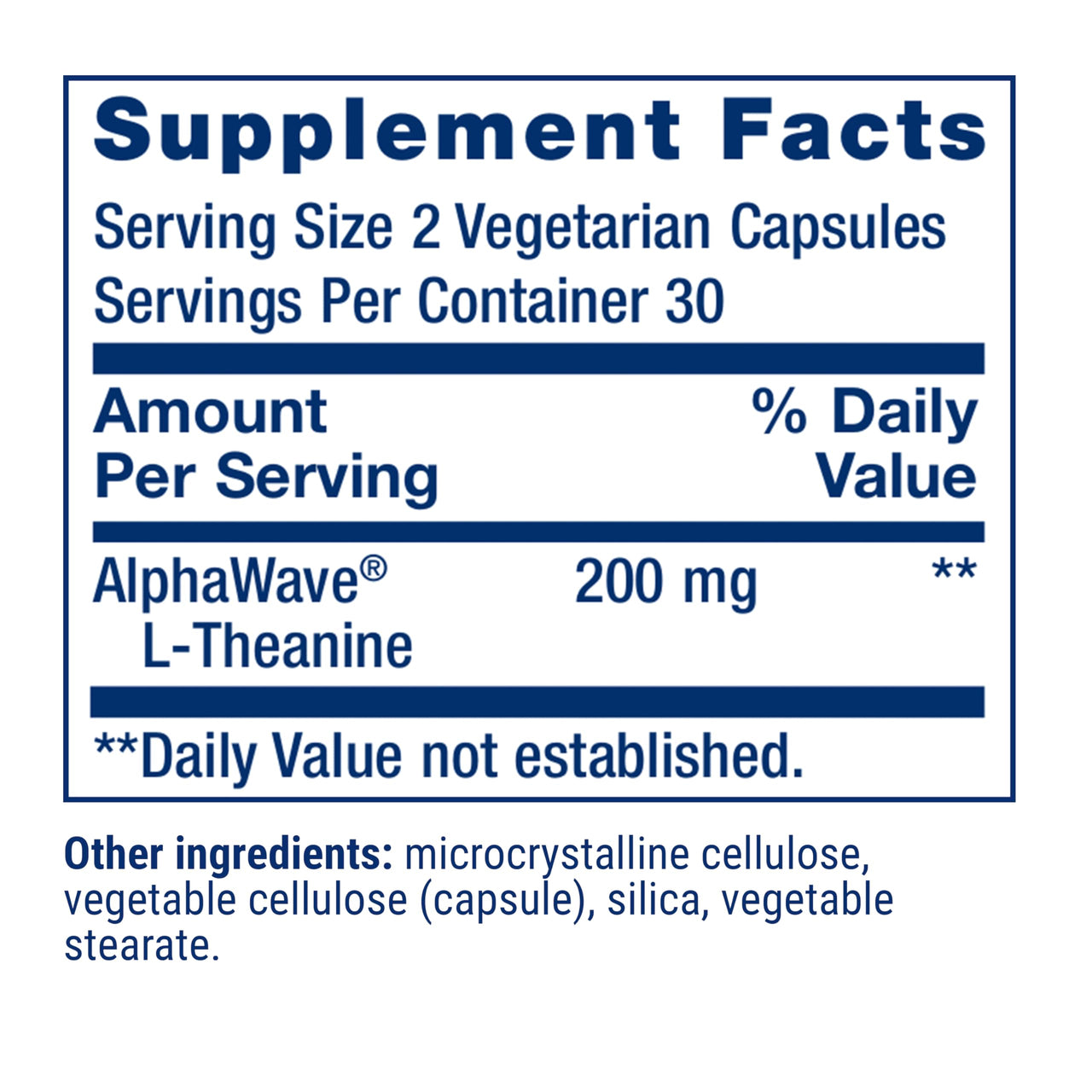 Life Extension L-Theanine, Amino Acid theanine, Calm, Relaxation, Mood, Gluten-Free, Non-GMO, Vegetarian, 200 mg, 60 Capsules