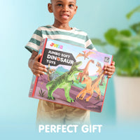Thumbnail for JOYIN Big Dinosaur Toys for Toddlers, 6 Piece Large Soft Dinosaur Figures with an Educational Book, Jumbo Realistic Toys for Boys and Girls Gift, Birthday Easter Gifts for Kids Ages 1 2 3 4 5