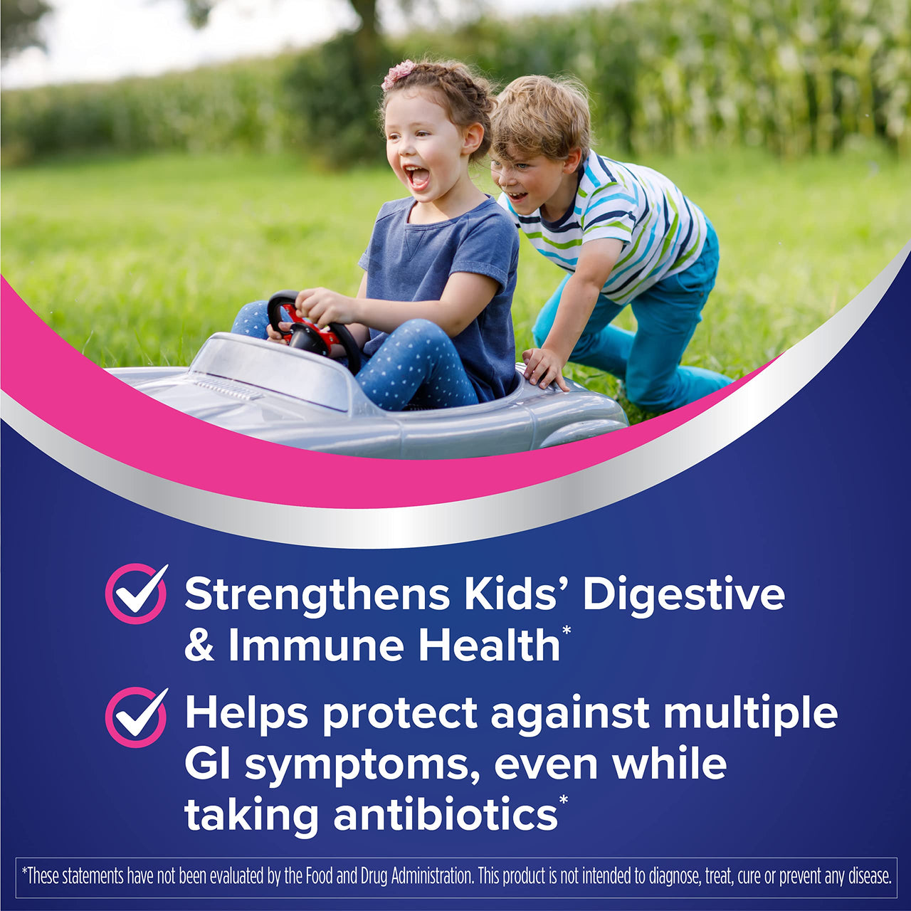 Florastor Kids Daily Probiotic Supplement, Unflavored Powder Mixes with Food or Beverage, Use with Antibiotics, Saccharomyces Boulardii CNCM I-745 (20 Sachets), Pack of 2