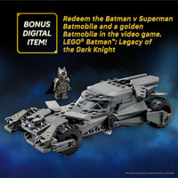 Thumbnail for LEGO DC Batman: Batman v Superman Batmobile Building Blocks Set - Super Hero Toy for Kids, Boys & Girls, Ages 9+ - with Armored Minifigure & Golden Coin - Gift Idea for Birthdays - 76331