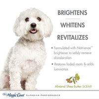 Thumbnail for Four Paws Magic Coat Bright White Whitening Shampoo for Dogs with Natriance Brightener, Brightening Dog Wash, Removes Tear Stains, Almond Shea Butter Scent, 16 Ounce
