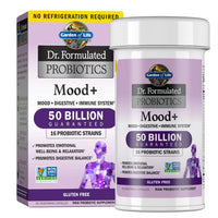Thumbnail for Garden of Life Probiotics Mood+ Dr Formulated Acidophilus Probiotic Supplement - Promotes Emotional Well-Being, Relaxation and Digestive Balance - Ashwagandha for Stress Management, 60 Veggie Caps