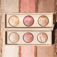 Thumbnail for LAURA GELLER NEW YORK Geller's Greatest Lift-n-Glow Baked Trio Palette - Highlighter, Blush, Bronzer - All Skin Tones