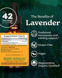 Thumbnail for Herb Pharm Certified Organic Lavender Flower Liquid Extract for Calming Nervous System Support, 1 Fl Oz