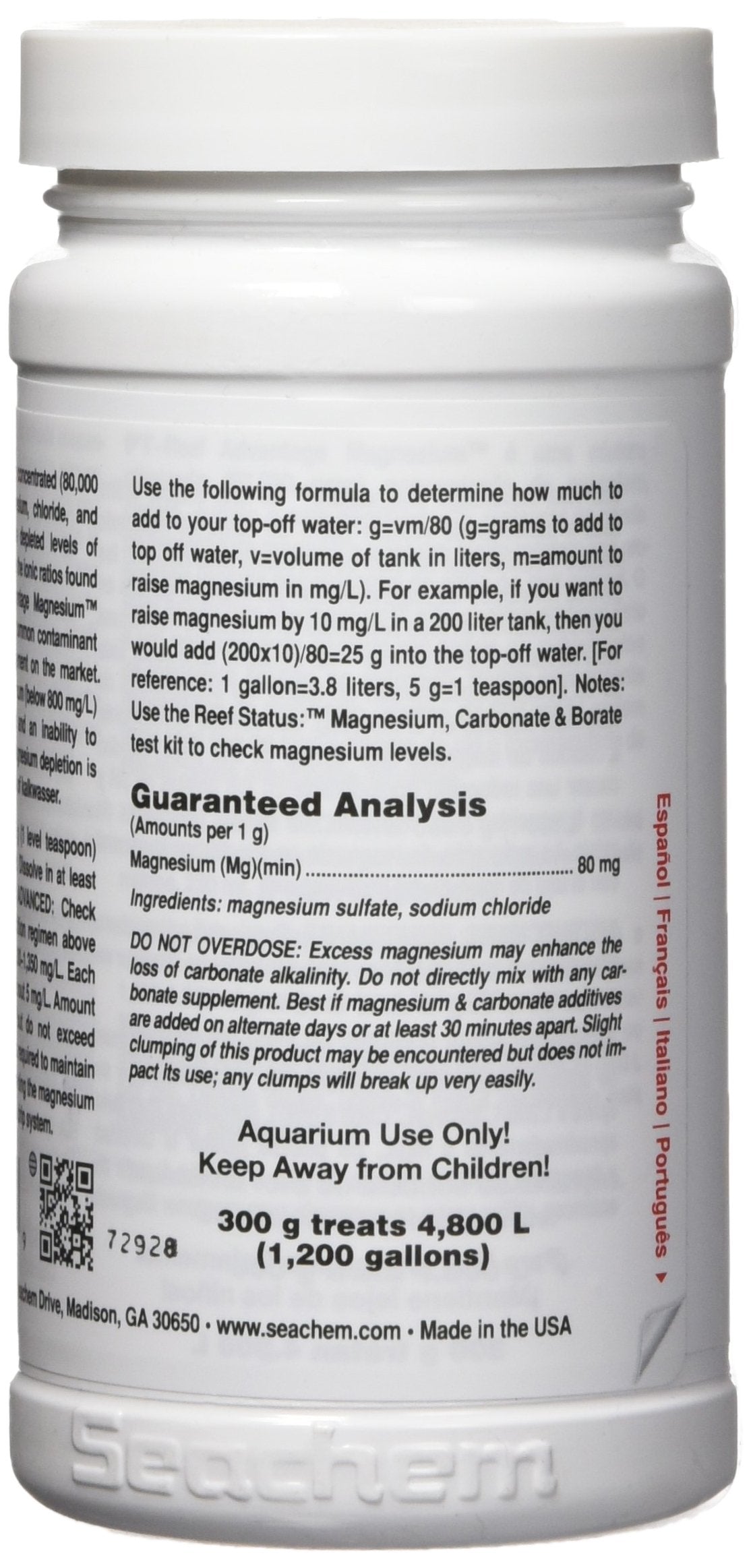 Seachem Reef Advantage Magnesium 300gram