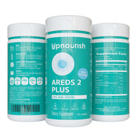 Thumbnail for UpNourish AREDS 2 Plus Eye Vitamin Supplement, AREDS 2 Zinc Free Formula with Lutein, Zeaxanthin, Saffron, Astaxanthin & DHA - 120 softgels