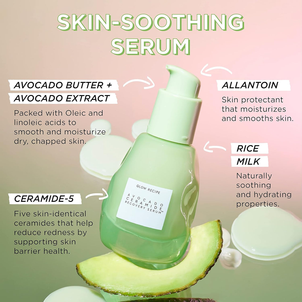 Glow Recipe Avocado Ceramide Recovery Serum for Sensitive Skin