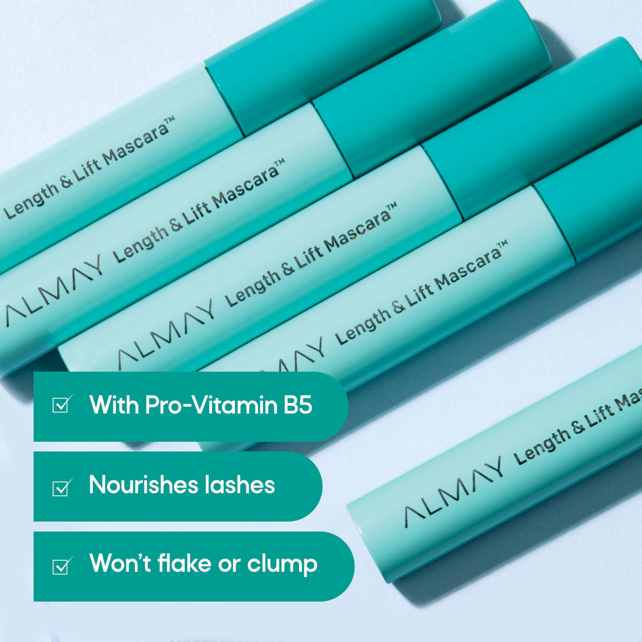Almay Lengthening Mascara, Volume & Lift, Eye Makeup, Hypoallergenic and Fragrance Free (Packaging May Vary), 020 Black Brown, 0.24 fl oz