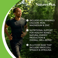 Thumbnail for NaturesPlus Ultra-Mins - 180 Tablets - Multi Mineral Complex with Calcium, Iron, Magnesium & Zinc - Vegan, Gluten Free - 90 Servings
