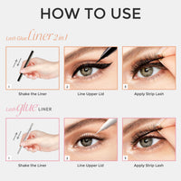 Thumbnail for KISS Lash GLUEliner, 2-in-1 Felt-Tip Eyelash Adhesive and Eyeliner, Matte Finish, Foolproof Application, Easy Touch-Up, 0.03 Fl Oz.- Black, Packaging May Vary