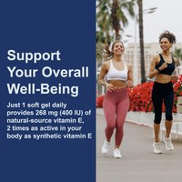 Thumbnail for Carlson - E-Gems Elite, 400 IU (268 mg) Vitamin E with Tocopherols and Tocotrienols, Optimal Wellness, 120 Soft Gels