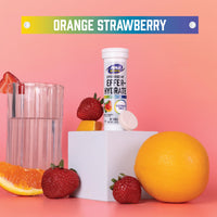 Thumbnail for NOW Foods Sports Nutrition, Effervescent Effer-Hydrate, Electrolyte Supplement, Recovery*, Orange Strawberry, 10 Tablets