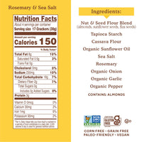 Thumbnail for Simple Mills Almond Flour Crackers, Rosemary & Sea Salt, Gluten Free, Flax Seed, Sunflower Seeds, Corn Free, Good for Snacks, Made with whole foods, 6 Count (Packaging May Vary)
