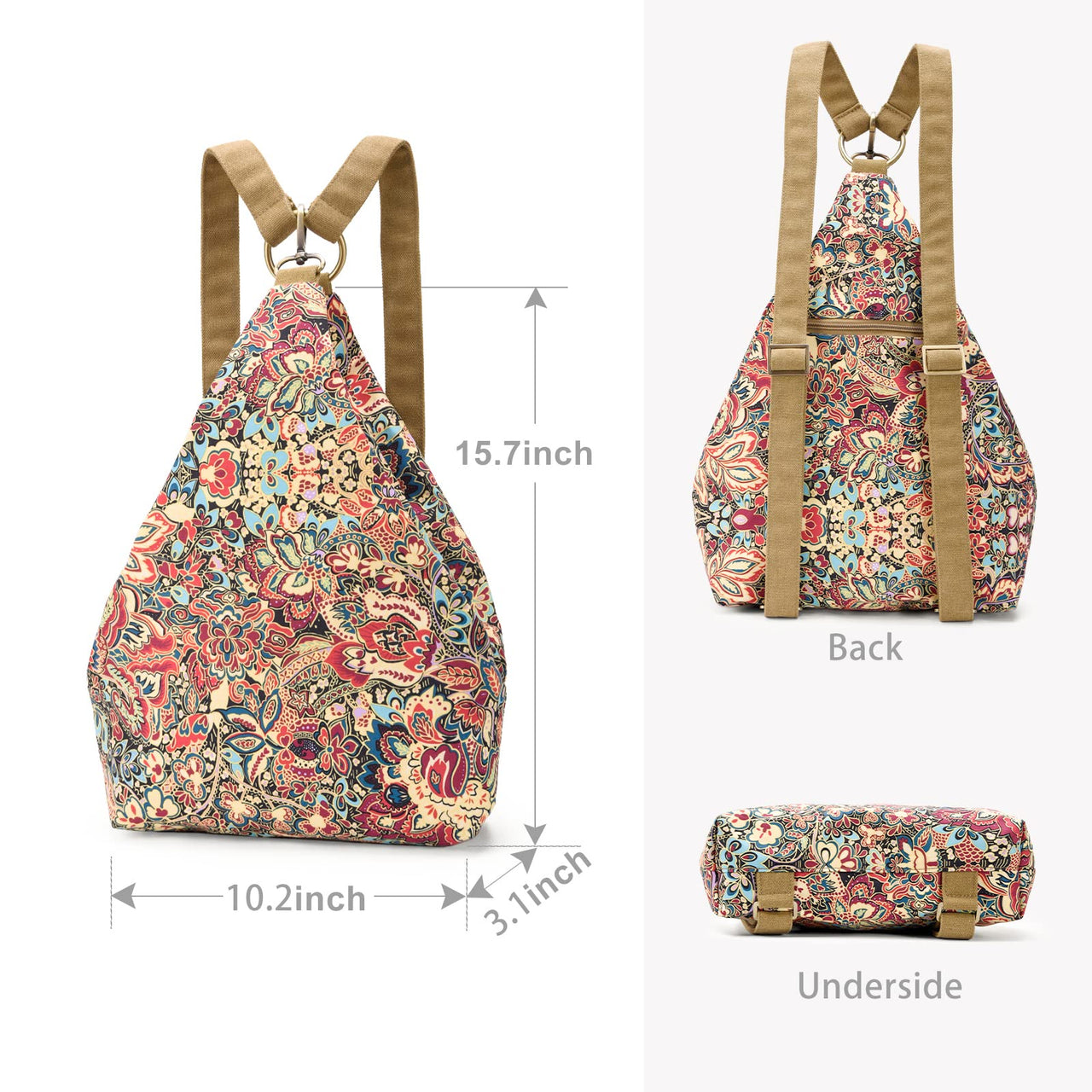 Black Butterfly Premium Backpack for Women, Bohemia Style Fashion Casual Daypack Backpack, Small Backpack Purse (01-yellow)