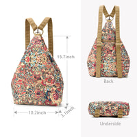 Thumbnail for Black Butterfly Premium Backpack for Women, Bohemia Style Fashion Casual Daypack Backpack, Small Backpack Purse (01-yellow)