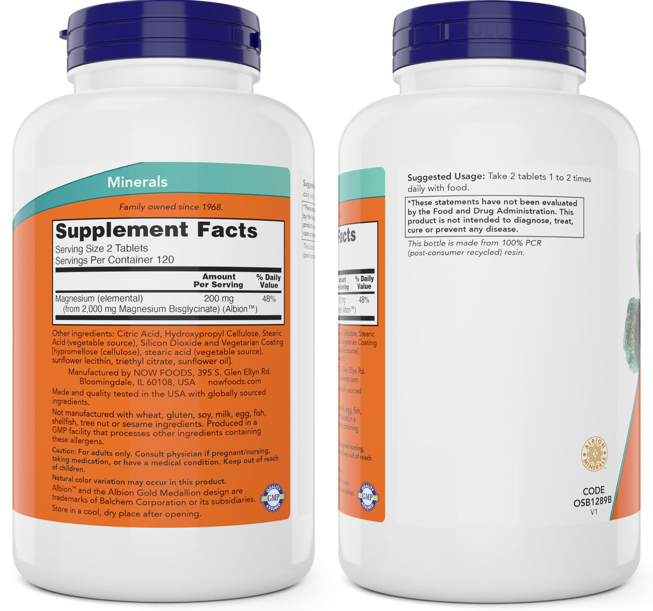 Now Foods Magnesium Glycinate, 240 Tablets - Supports Healthy Muscle and Nerve Functions - Non-GMO