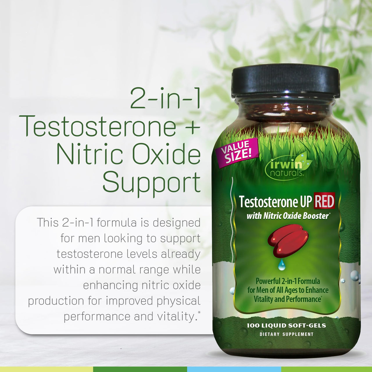 Irwin Naturals Testosterone Up Red 100 Sgels