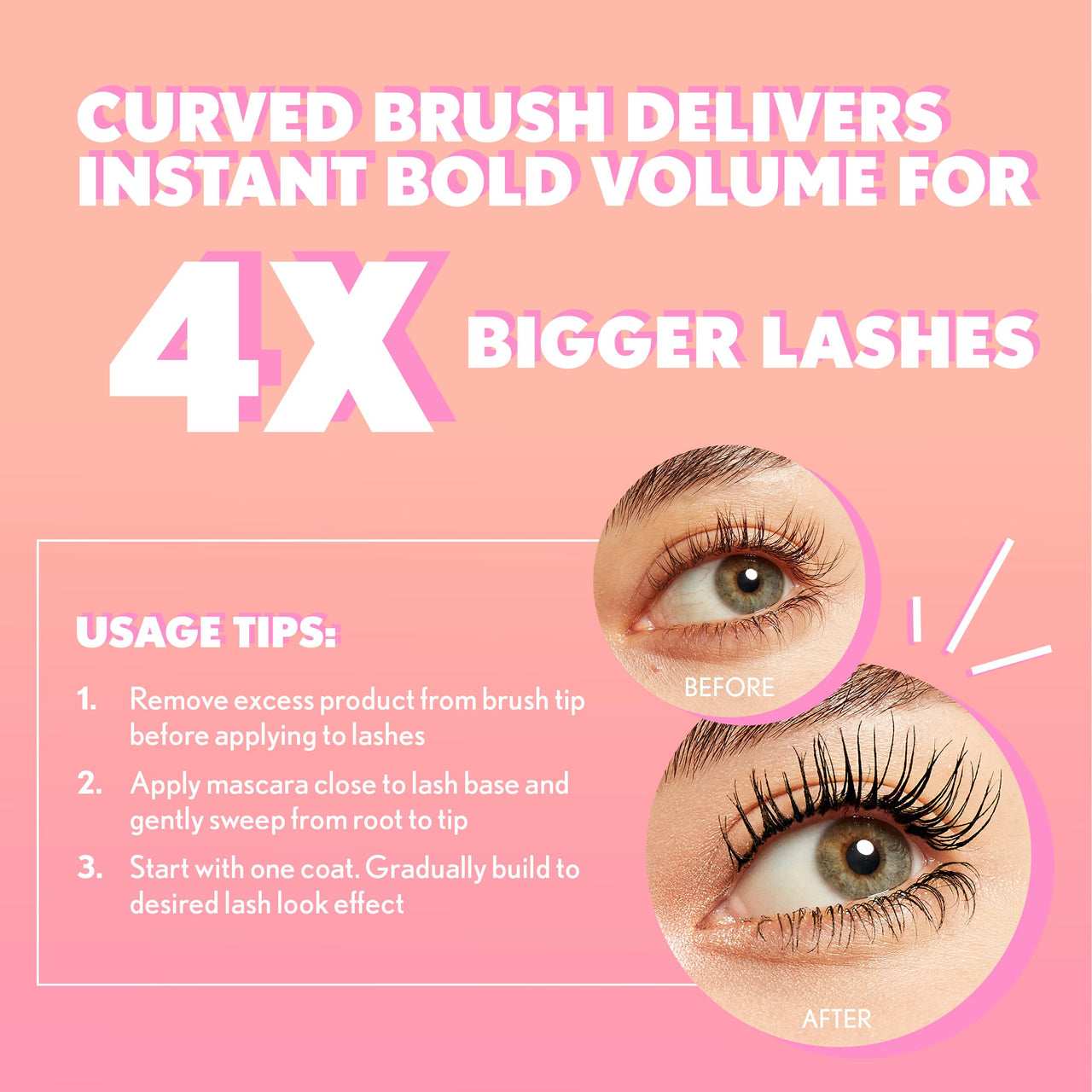 CoverGirl Eye Enhancer, Berry Brown, 3D Mascara, Curved Fiber Brush, Plant-Based Lifting Wax, For All Lash Types, 24-Hour Wear, Transfer-Proof, Flake-Free, 0.30oz