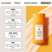 Thumbnail for Naturium UV Reflect Antioxidant, Broad Spectrum SPF 50 PA ++++ Sheer Sunscreen, Lightweight Face & Skin Protector with Soft Matte Finish, 1.7 oz