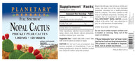 Thumbnail for Planetary Herbals Full Spectrum Nopal Cactus, Prickly Pear Cactus, 1000 mg, with Prickley Pear Leaf - 120 Tablets