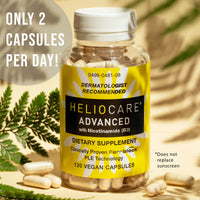 Thumbnail for Heliocare Advanced Niacin B3 Supplement: Fernblock PLE Extract 240mg Per Serving - Supports Skin Cell Health W/Antioxidant Rich Vitamin B3 Niacin 500 mg - 120 Vegan Capsules