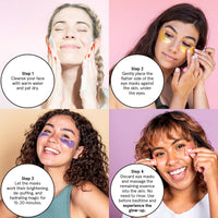 Thumbnail for grace & stella Retinol Under Eye Patches for Puffy Eyes and Dark Circles - Restoring Gel Under Eye Masks with Hyaluronic Acid - Vegan Skincare, Self Care Gifts for Women (Purple, 48 Pairs)