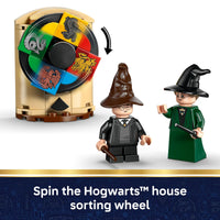 Thumbnail for LEGO Harry Potter Hogwarts Castle: Sorting Hat Ceremony Building Toy for Boys, Girls - Pretend Play Set for Kids, Ages 7+ - W/4 Minifigures & Cat Patronus Toy Figure - Gift Idea for Birthdays - 76460