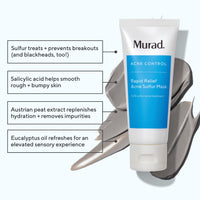Thumbnail for Murad Rapid Relief Acne Sulfur Mask – Clay Mask with Salicylic Acid, 5% Sulfur, and Austrian Peat Reduces Oil, Minimizes Breakouts, Reduces Pimple Size, and Unclogs Pores – 2.5 Fl Oz