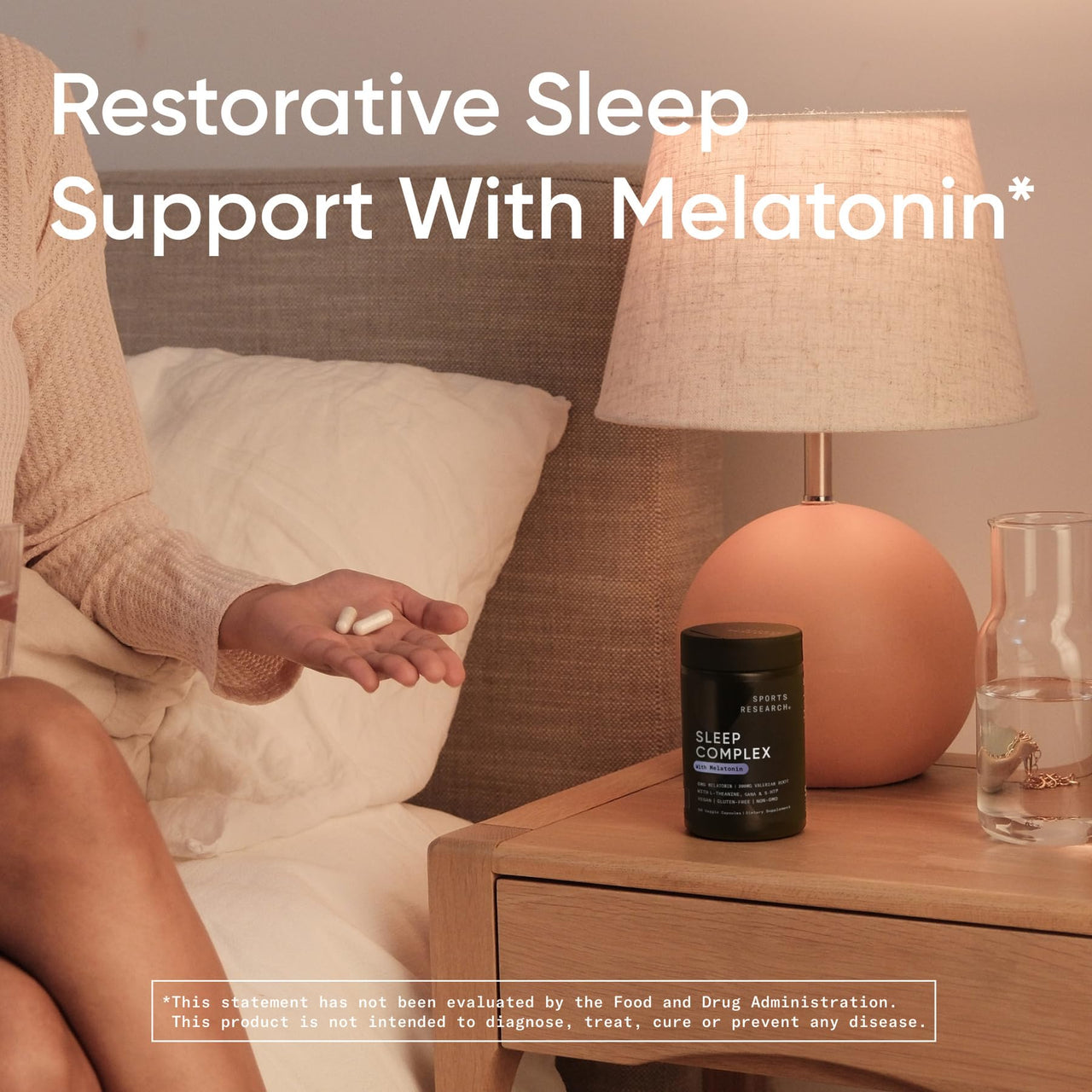 Sports Research® Recovery Support - Pure Saffron Supplement 30 mg, Extra Strength Alpha GPC 630mg, and Sleep Complex with Melatonin 5mg, L-Theanine 200mg & Magnesium 140mg