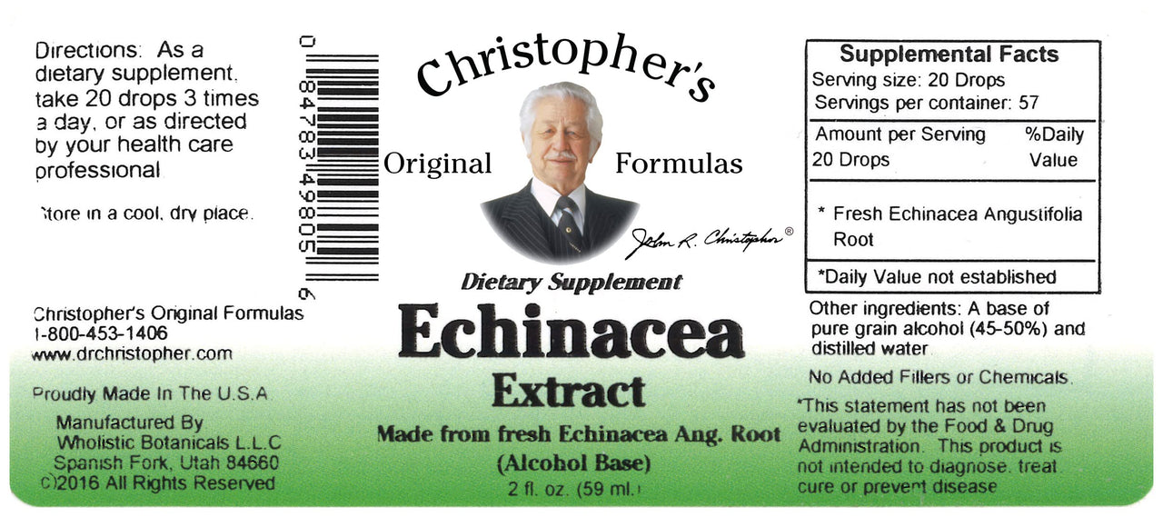 Dr. Christopher's Echinacea Angustifolia Root Alcohol Extract 2 oz