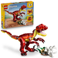 Thumbnail for LEGO Creator 3 in 1 Fierce Dinosaur Building Toy for Boys & Girls, Ages 8+ - Gift for Birthdays - Kids Build 1 of 3 Prehistoric Animal Figures - 31379