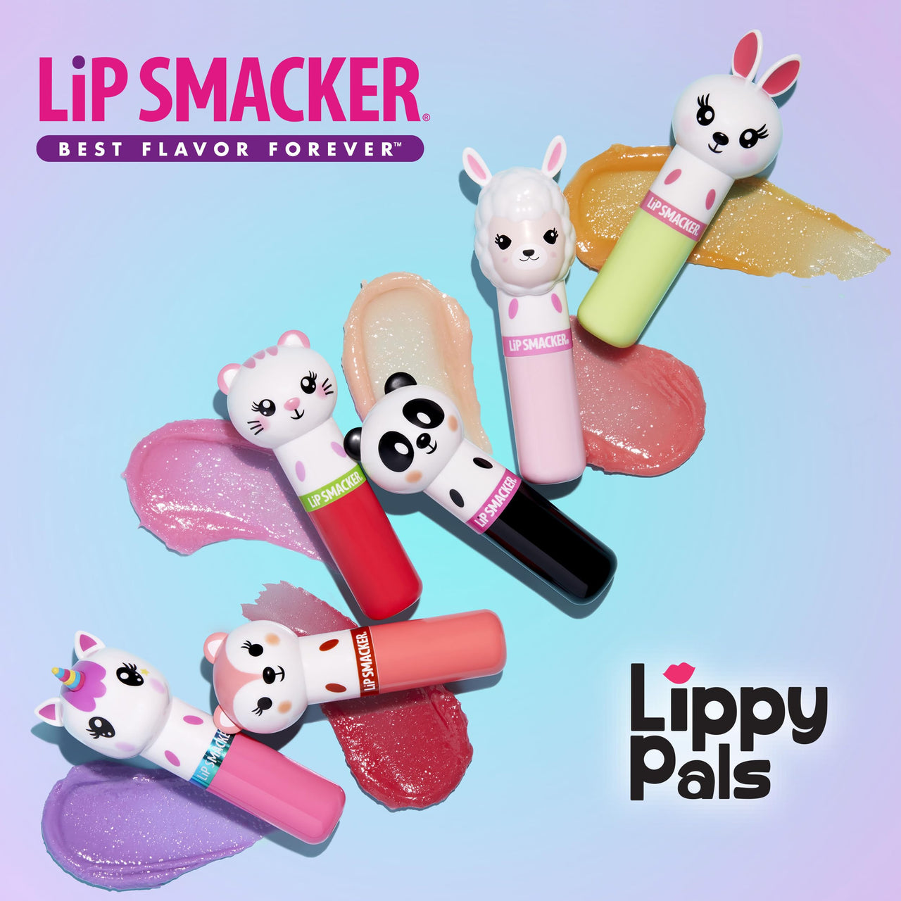 Lip Smacker Lippy Pals Unicorn, Flavored Moisturizing & Smoothing Soft Shine Lip Balm, Hydrating & Protecting Fun Tasty Flavors, Cruelty-Free & Vegan - Unicorn Magic