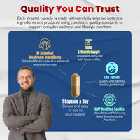 Thumbnail for 10 in 1 High Strength Mushroom Supplement - Lions Mane, Cordyceps, Reishi - Brain Supplements for Memory and Focus ** 5-Month Supply