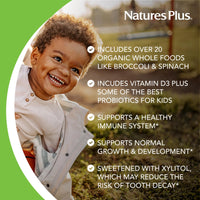 Thumbnail for NaturesPlus Animal Parade Gold Children's Multivitamin - Assorted Cherry, Orange & Grape Flavors - 120 Chewable Animal-Shaped Tablets - Vegetarian, Gluten Free - 60 Servings