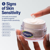 Thumbnail for Cetaphil Healthy Renew Skin Tightening Night Cream 1.7 Oz, Wrinkle Repair Cream for Face with Peptides, Retinol Alternative Cream For Sensitive Skin, Fragrance Free